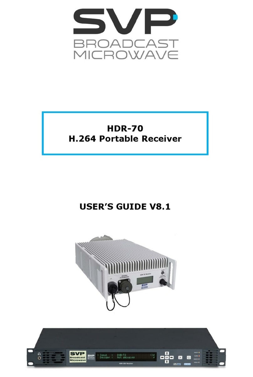 SVP HDR-70 Operating instructions