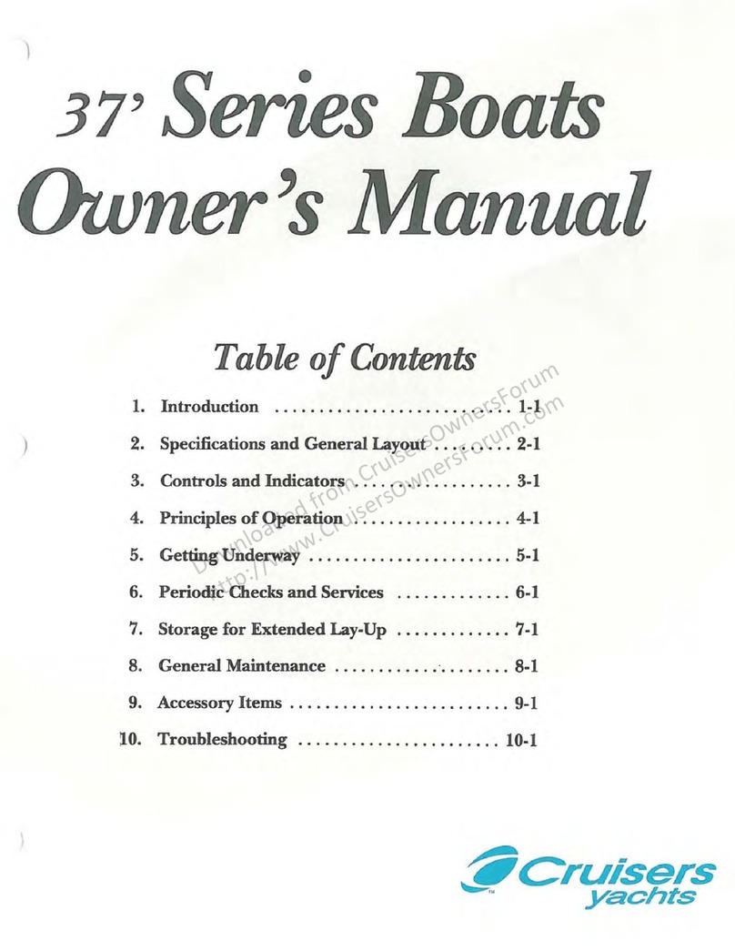 Cruisers Yachts 37' Series owner's manual