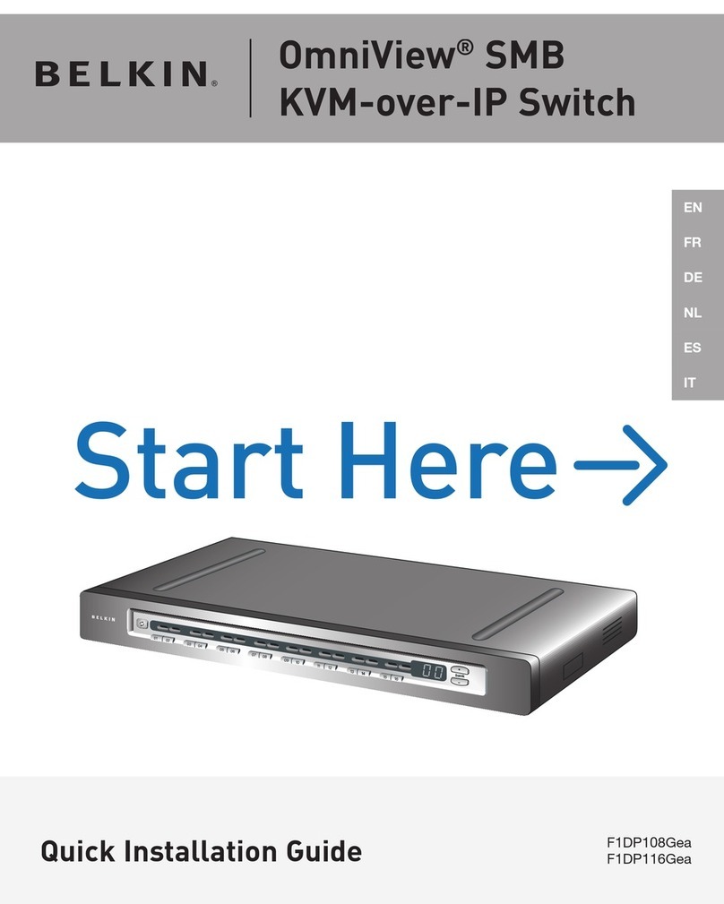Belkin OmniView F1DP108Gea User manual Belkin OmniView F1DP108Gea User manual