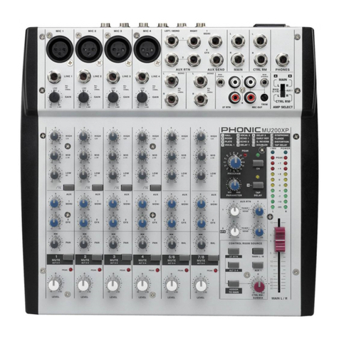 Phonic MU 200 XP user manual
