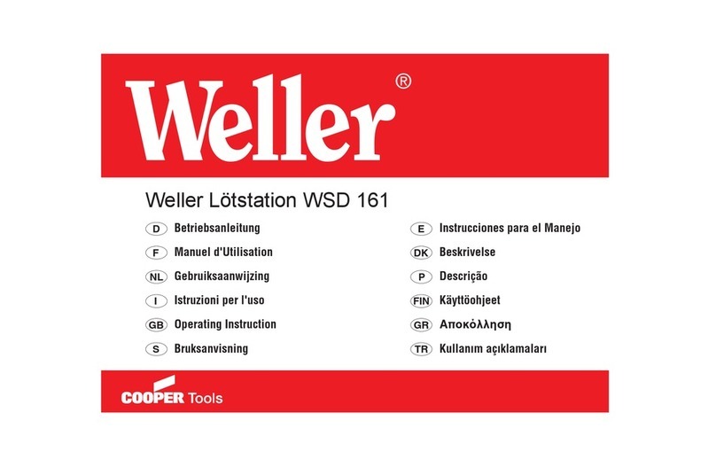 Weller wsd 161 operating instructions