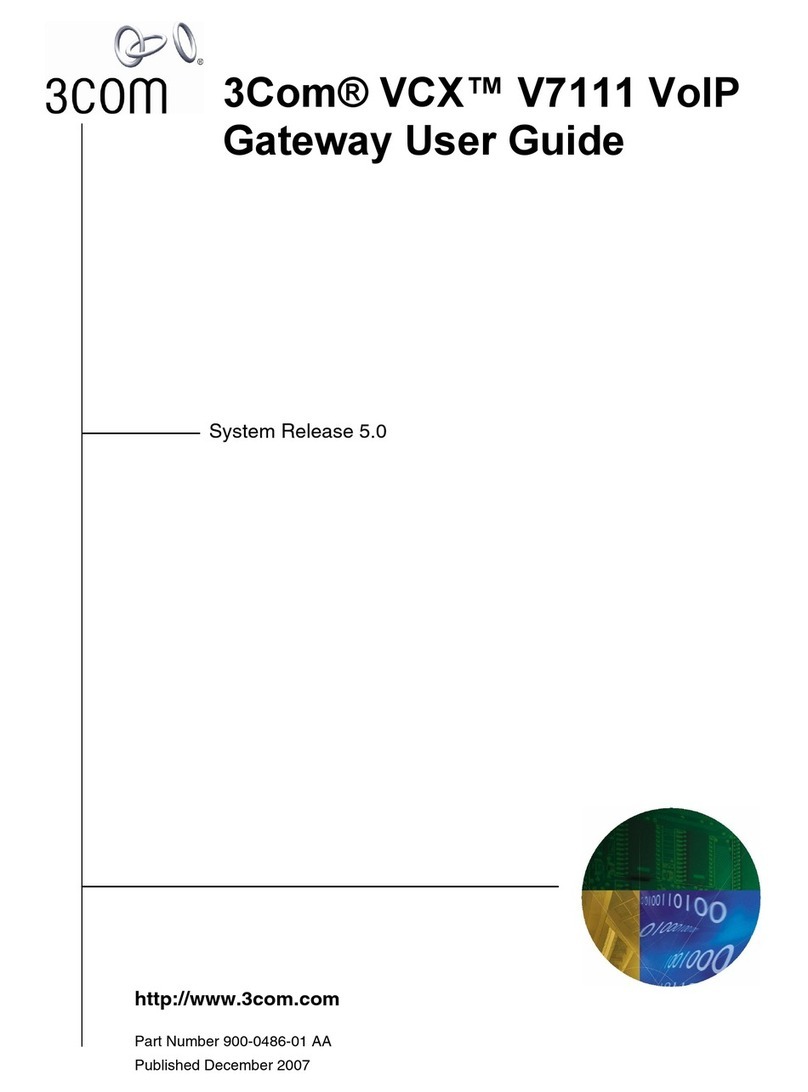 3Com VCX V7111 User manual