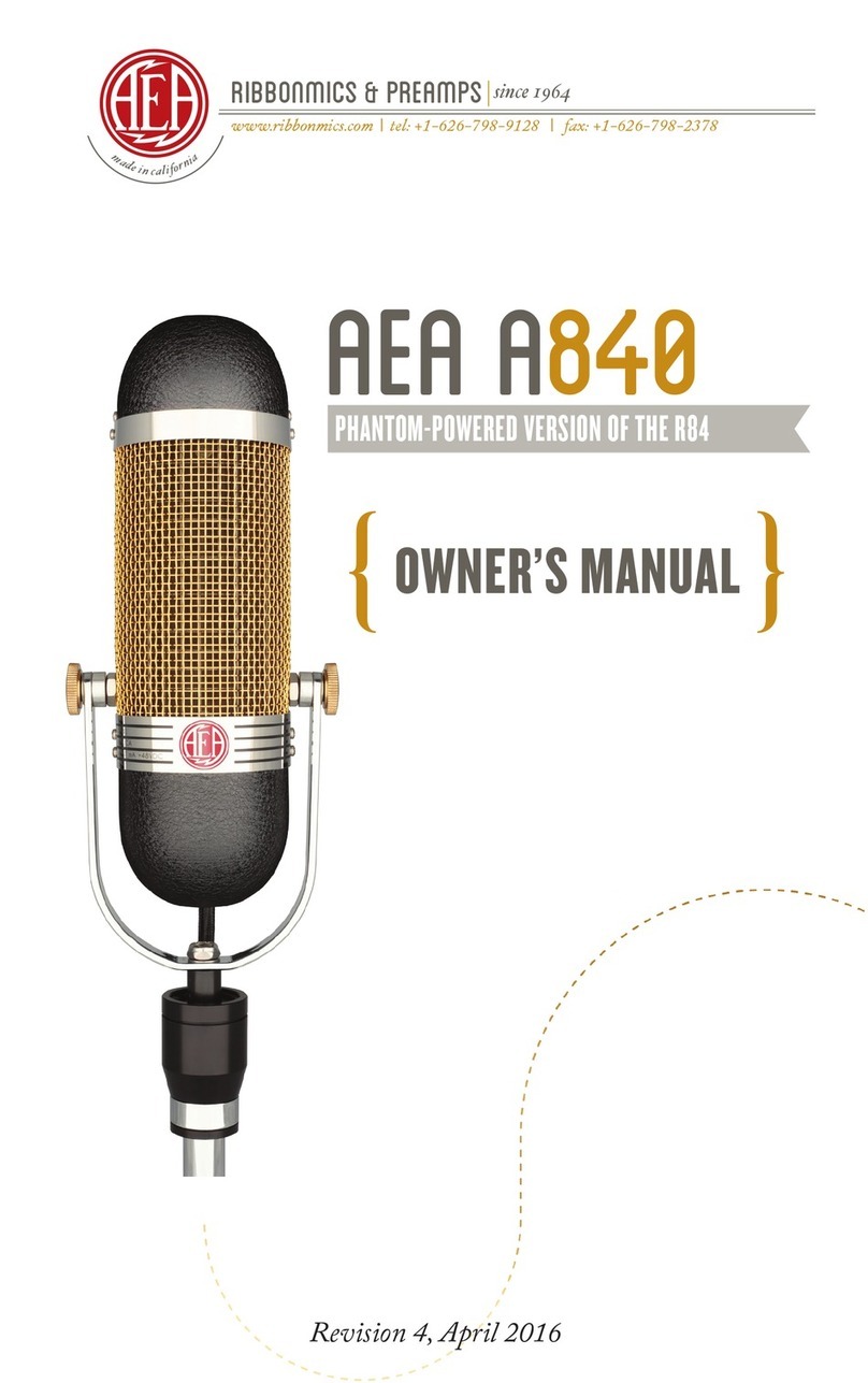 AEA A840 owner's manual