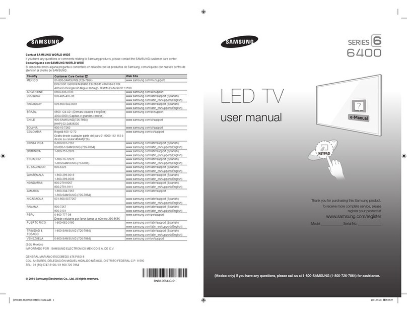 Samsung LED 6400 series User manual