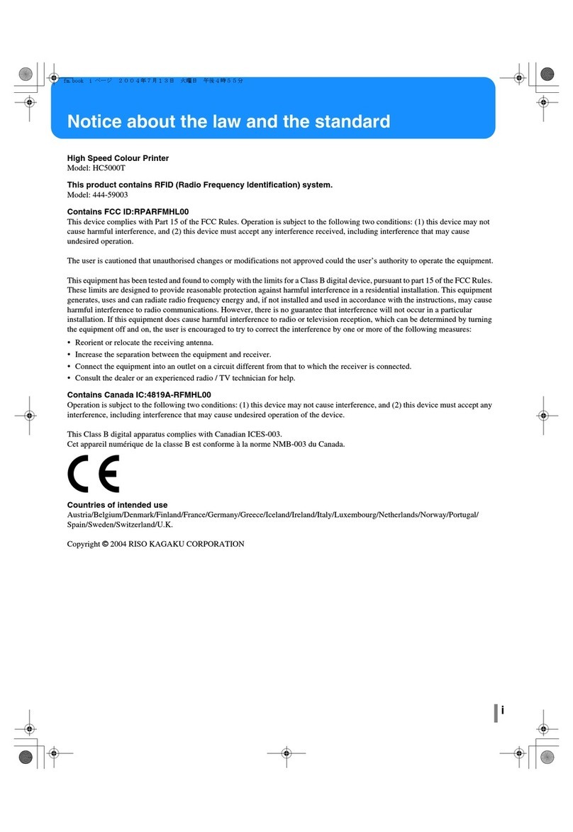 Riso HC5000T User manual