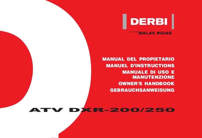 Derbi ATV DXR-200 Owner's handbook