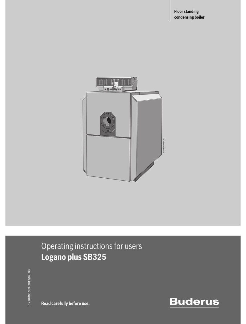 Buderus Logano plus SB325 Operating instructions for user