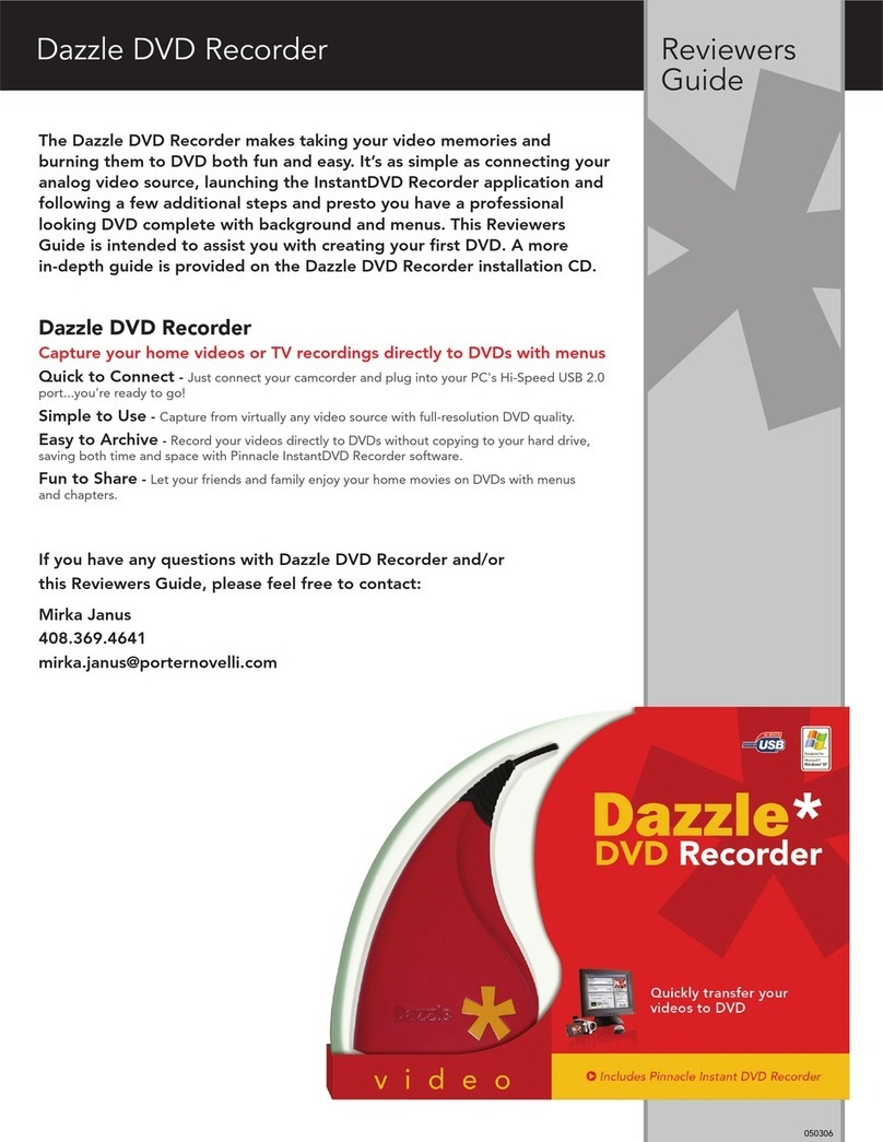 Pinnacle Dazzle Reviewer's guide