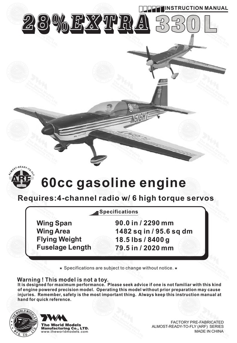 THE WORLD MODELS 28% EXTRA 330L instruction manual