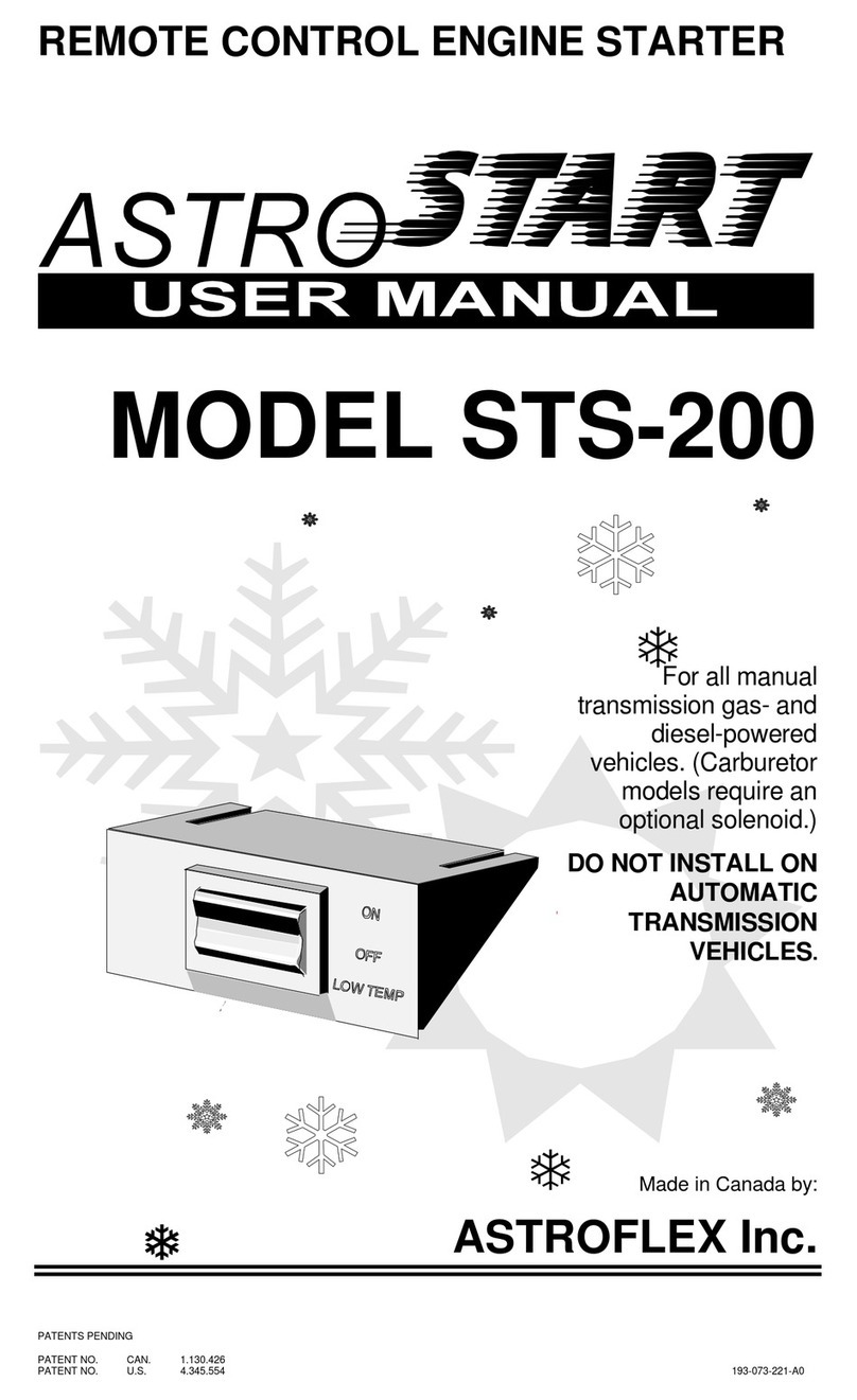 AstroStart STS-200 User manual