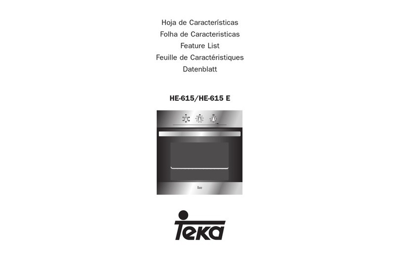 Teka HE-615 E Features list