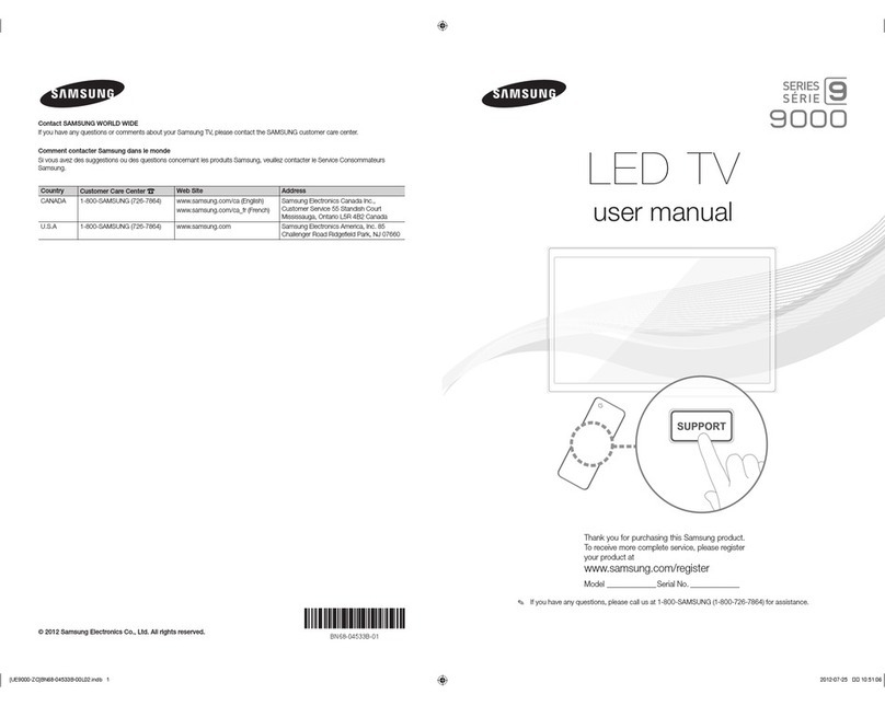 Samsung UN75ES9000 E- User manual