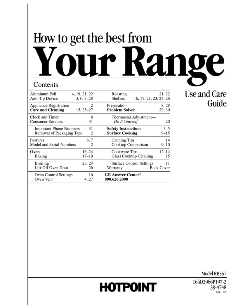 Hotpoint RB557 User manual