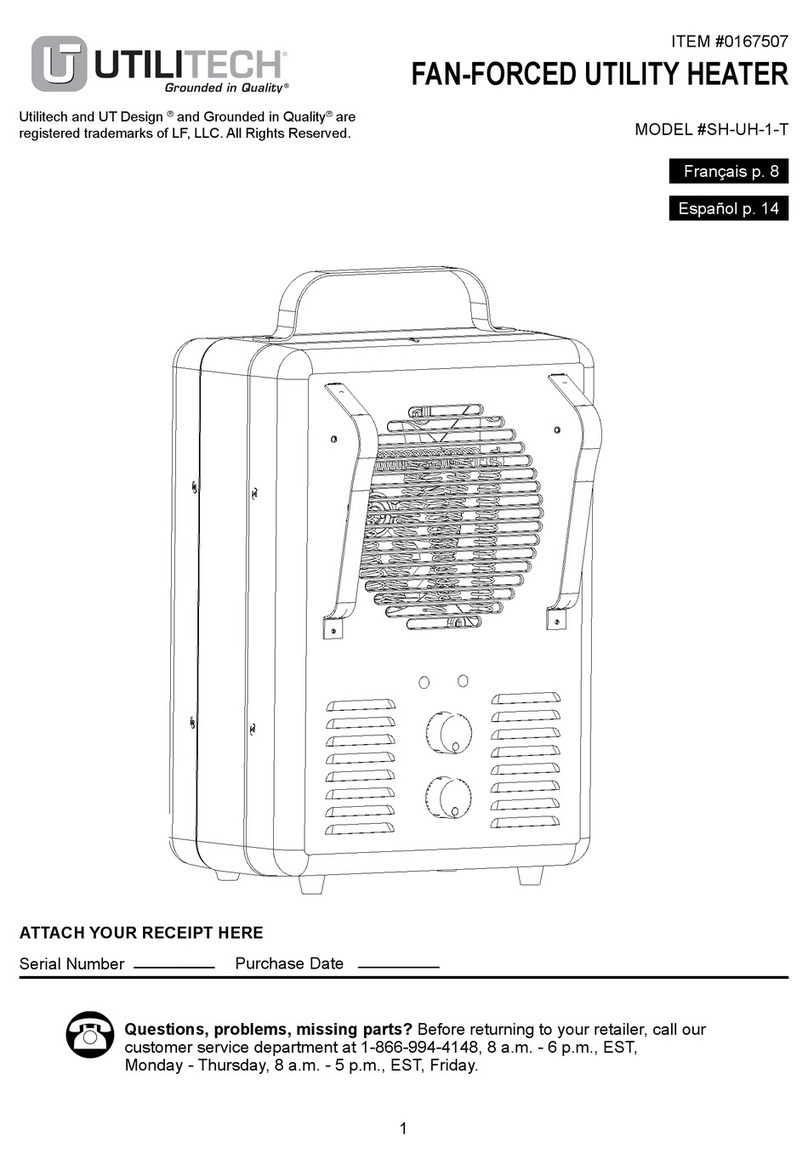 Utilitech 0167507 user guide