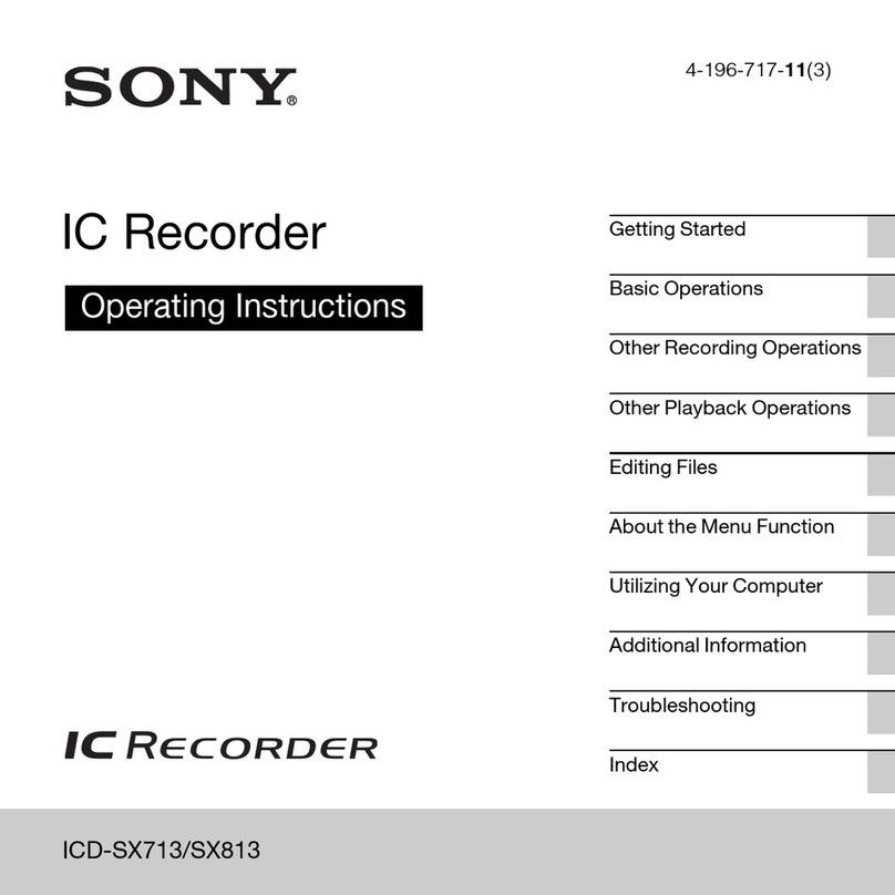 Sony ICD-SX713 User manual