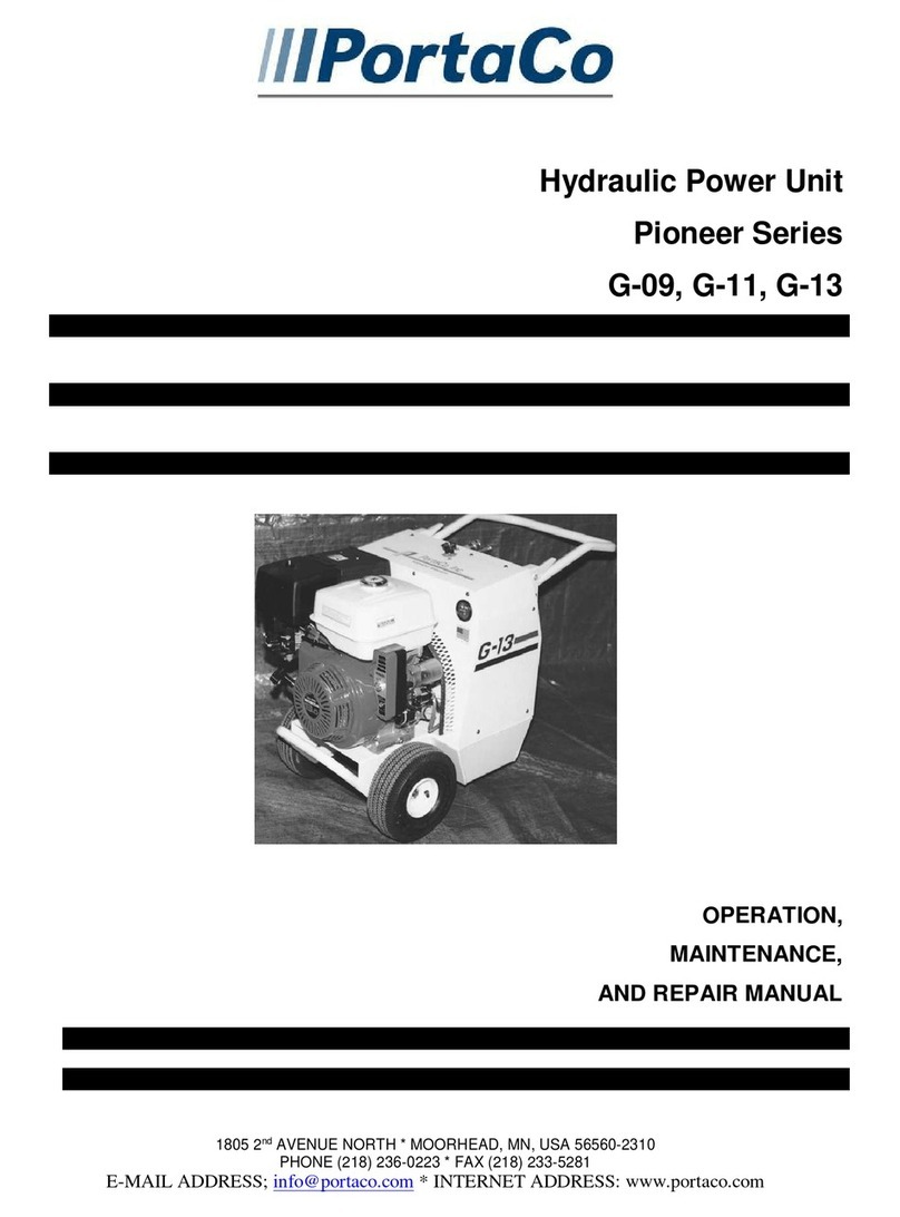 PortaCo G-09 Operation, maintenance, and repair manual