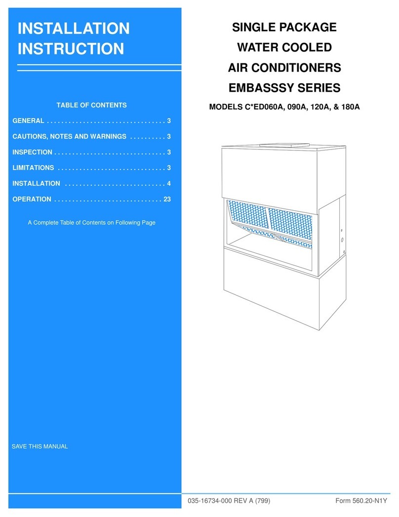 Unitary products group C*ED060A Series User manual