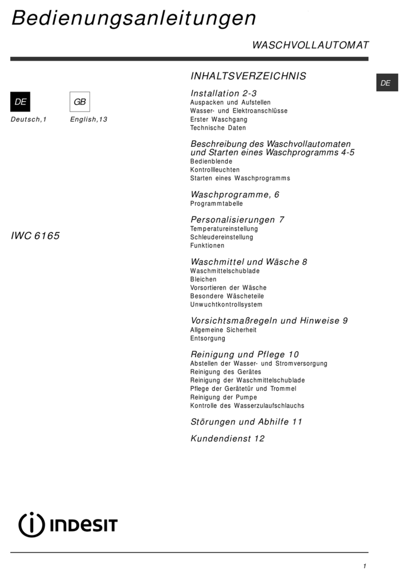 Indesit IWC 6165 Instructions for use