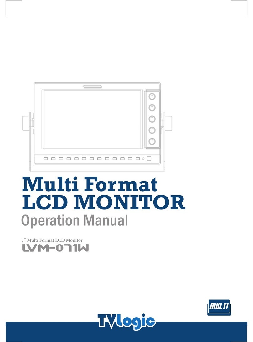 TV Logic LVM-071W User manual TV Logic LVM-071W User manual
