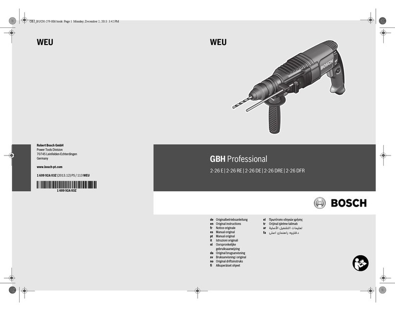 Bosch 2-26 E User manual