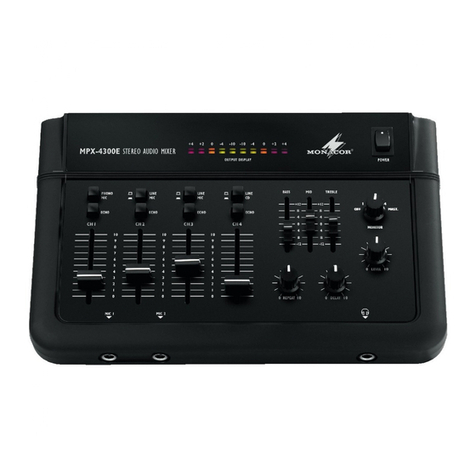 Monacor MPX-4300E instruction manual