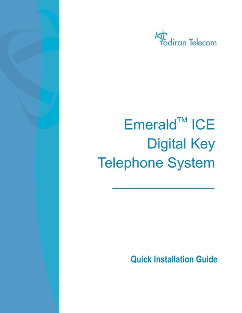 Tadiran Telecom EMERALD ICE User manual