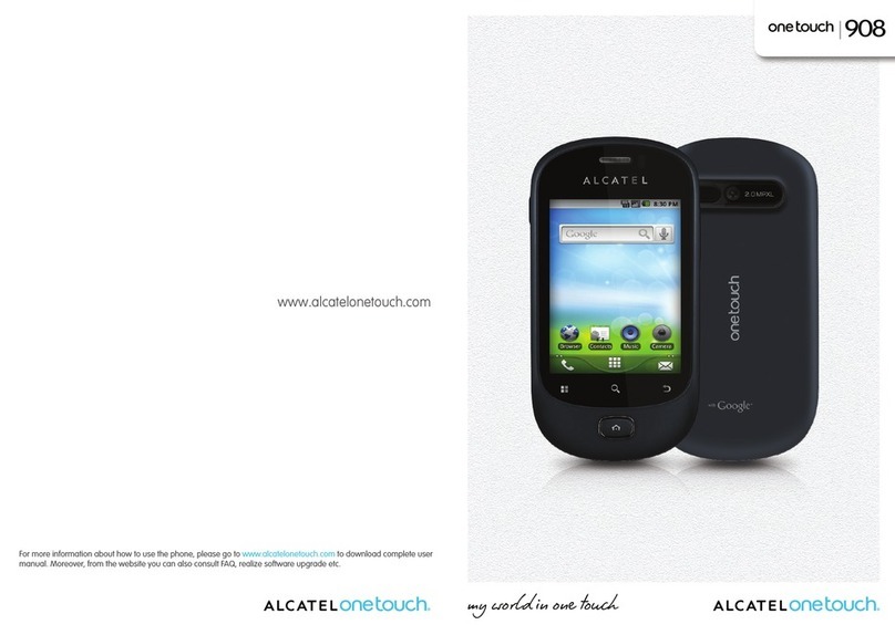 Alcatel One Touch 908 User manual