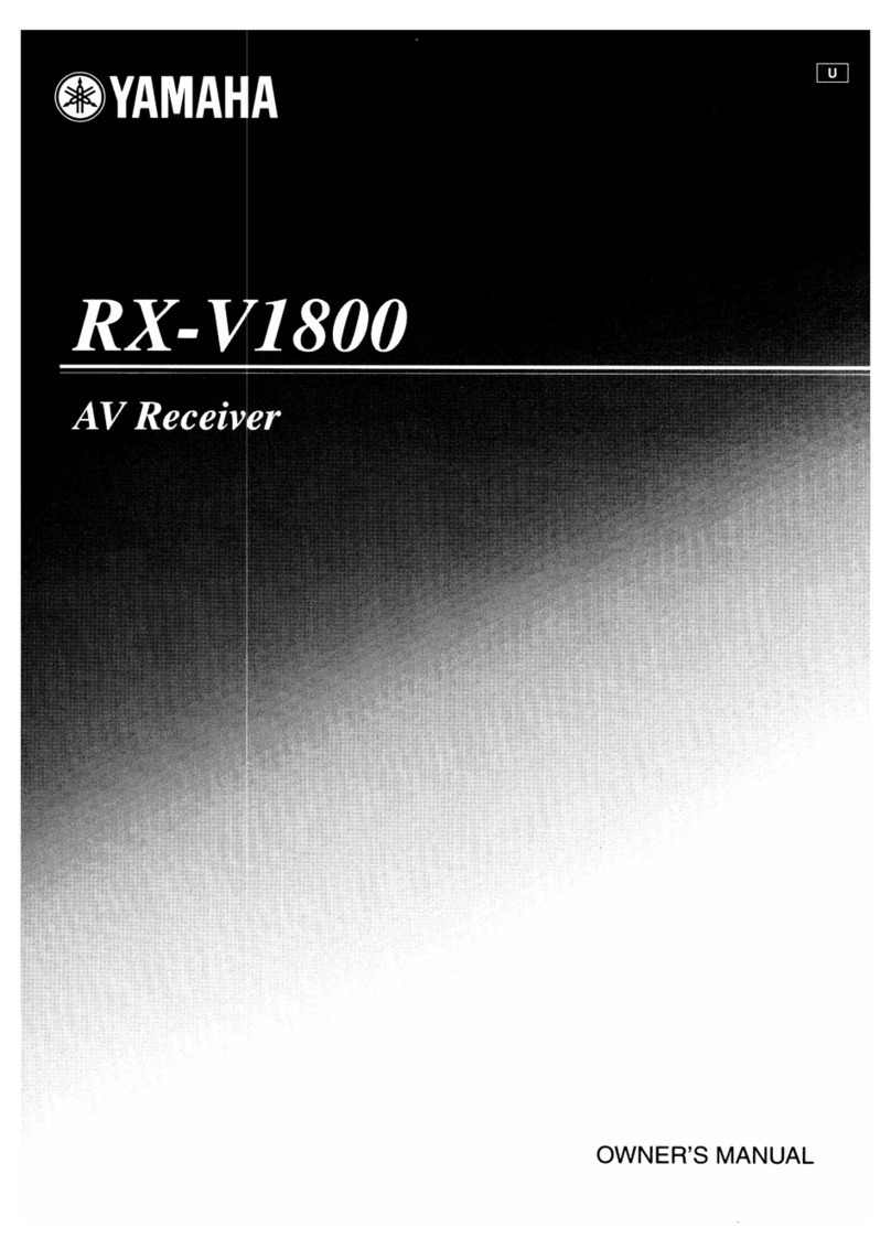 Yamaha RX-V1800 owner's manual