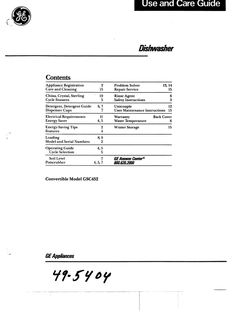 GE GSC452 User manual