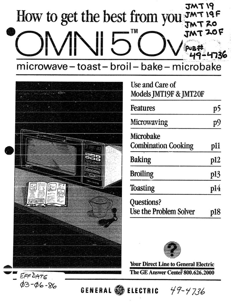 GE JMT19F Installation instructions