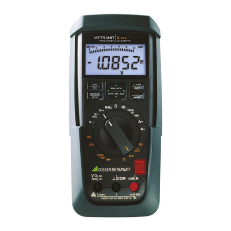 Gossen MetraWatt METRAHIT X-tra User manual