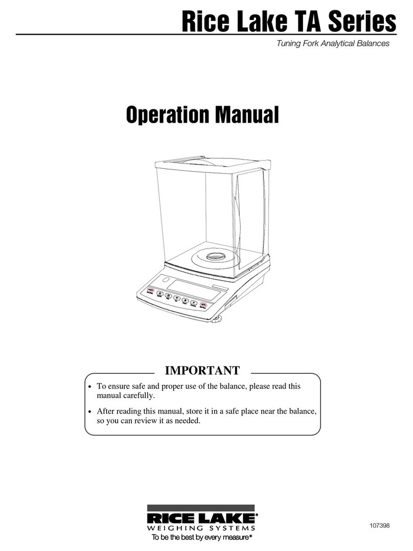 Rice Lake RL-TA Series User manual