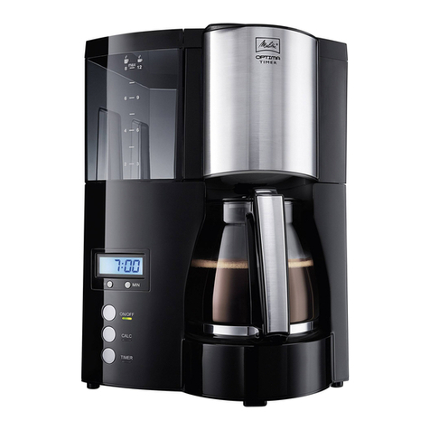 Melitta Optima Timer 818467 User manual