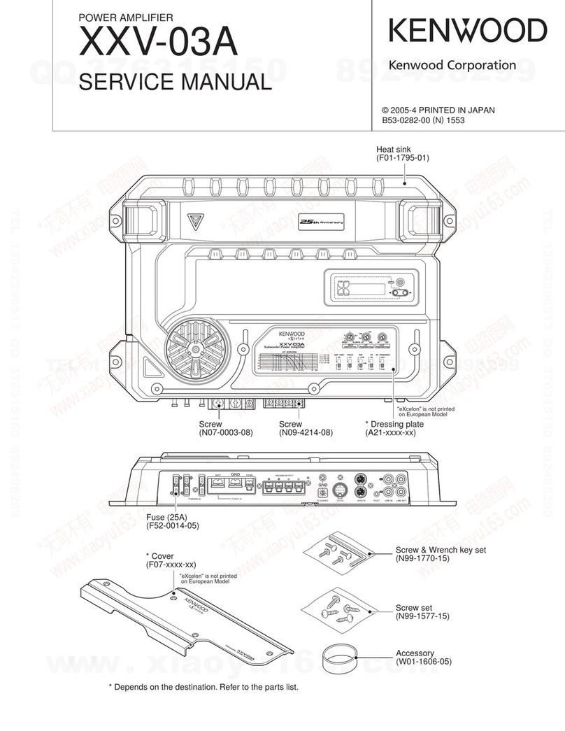 Kenwood XXV-03A User manual