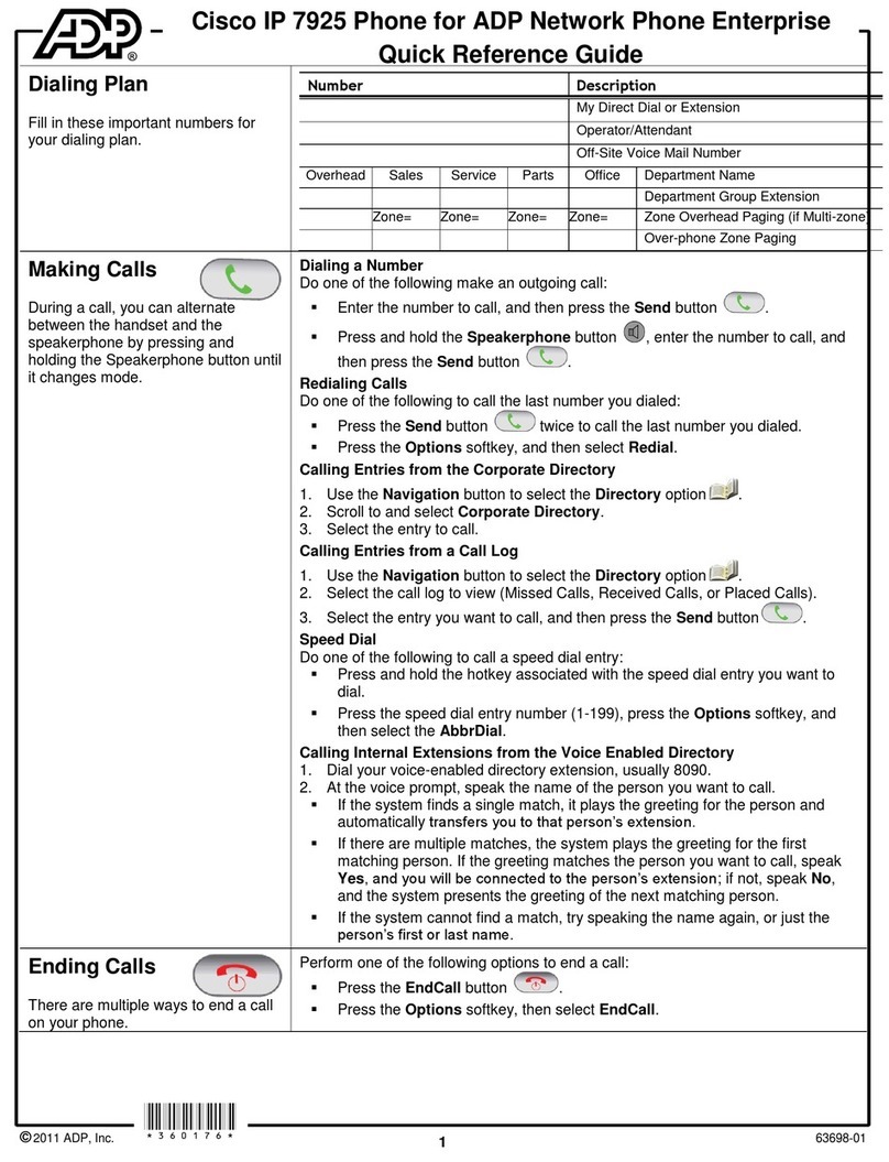 Cisco IP 7925 User manual Cisco IP 7925 User manual