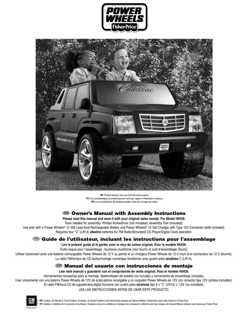 Power Wheels H0439 Owner's manual with assembly instructions Power Wheels H0439 Owner's manual with assembly instructions
