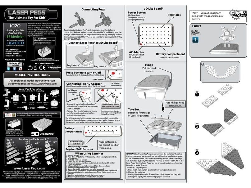 LaserPegs 1070 User manual