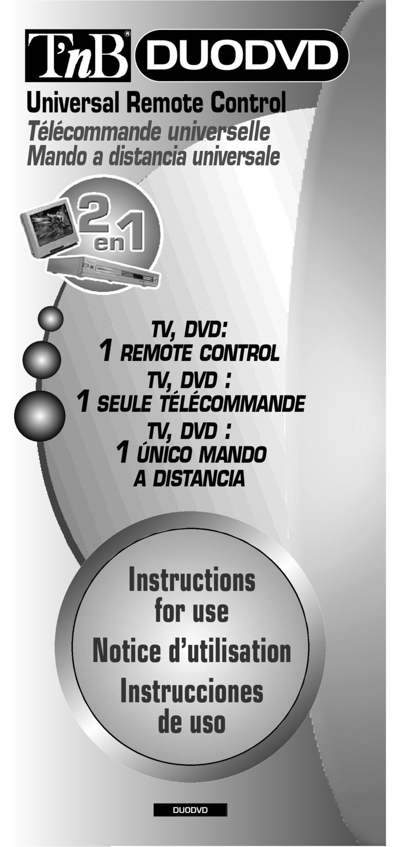 T'nB DUODVD User manual
