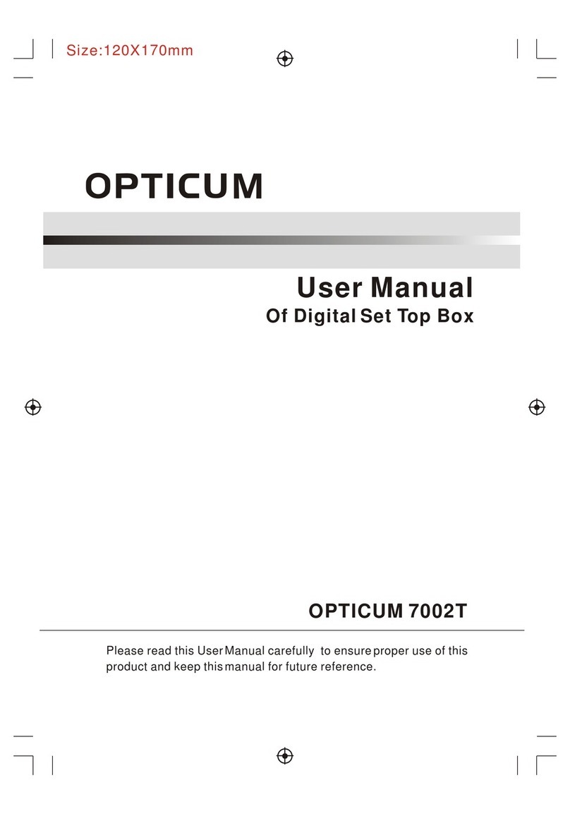 Opticum 7002T user manual