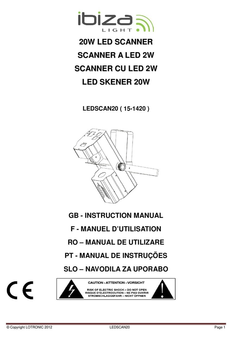 Ibiza LEDSCAN20 15-1420 User manual
