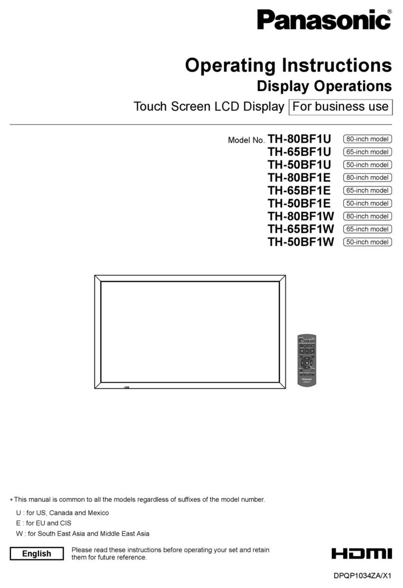 Panasonic TH-80BF1U User manual