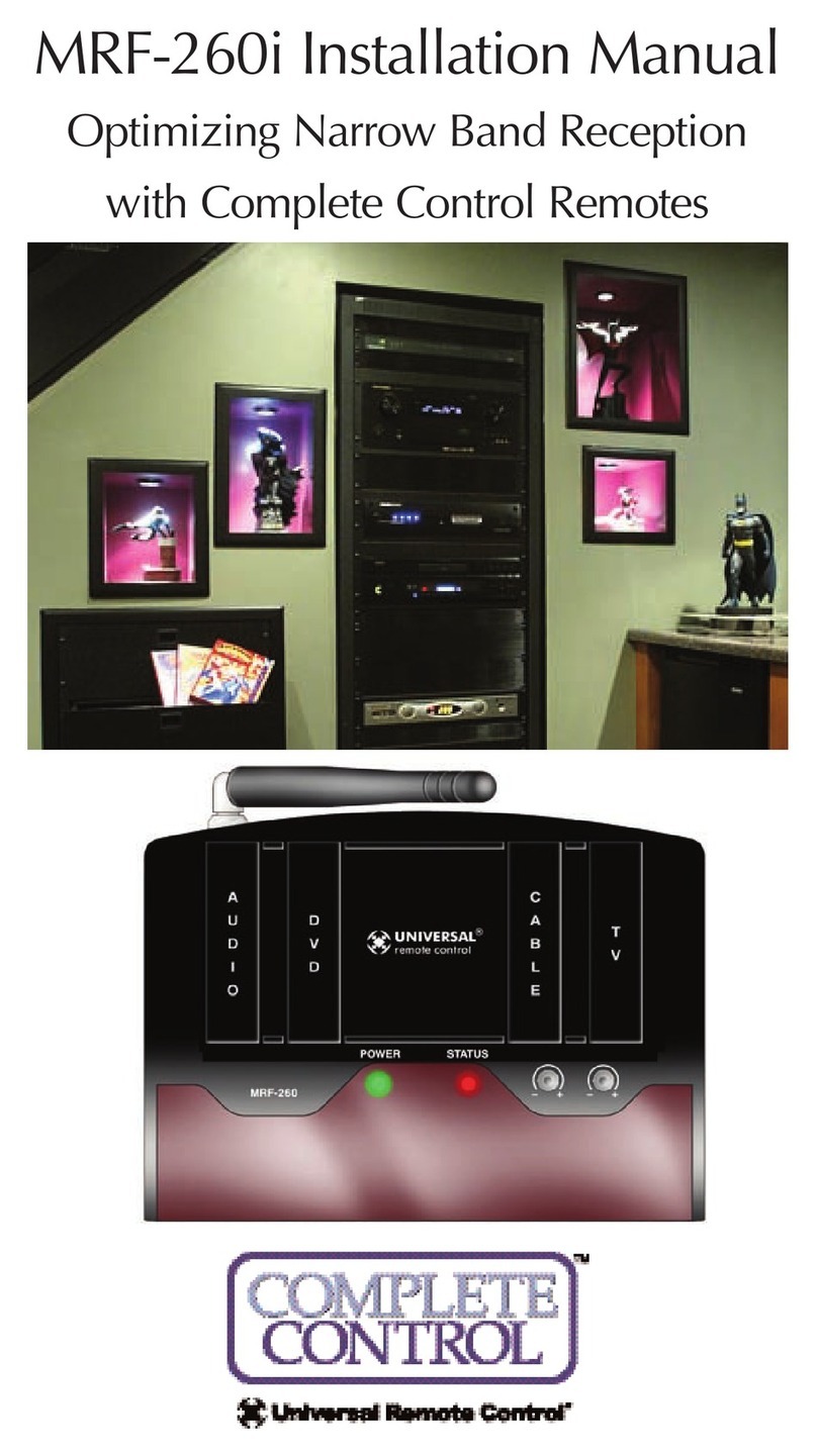 Universal Remote Control MRF-260i User manual