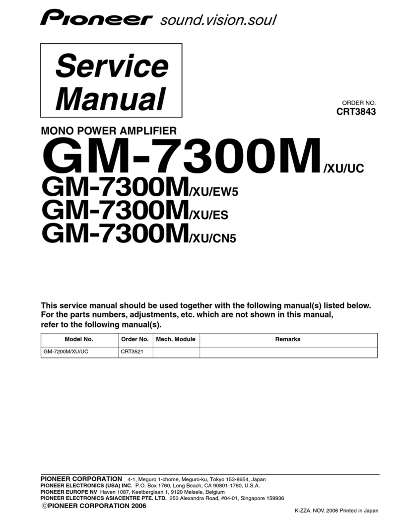 pioner GM-7300M/XU/UC Servise manual