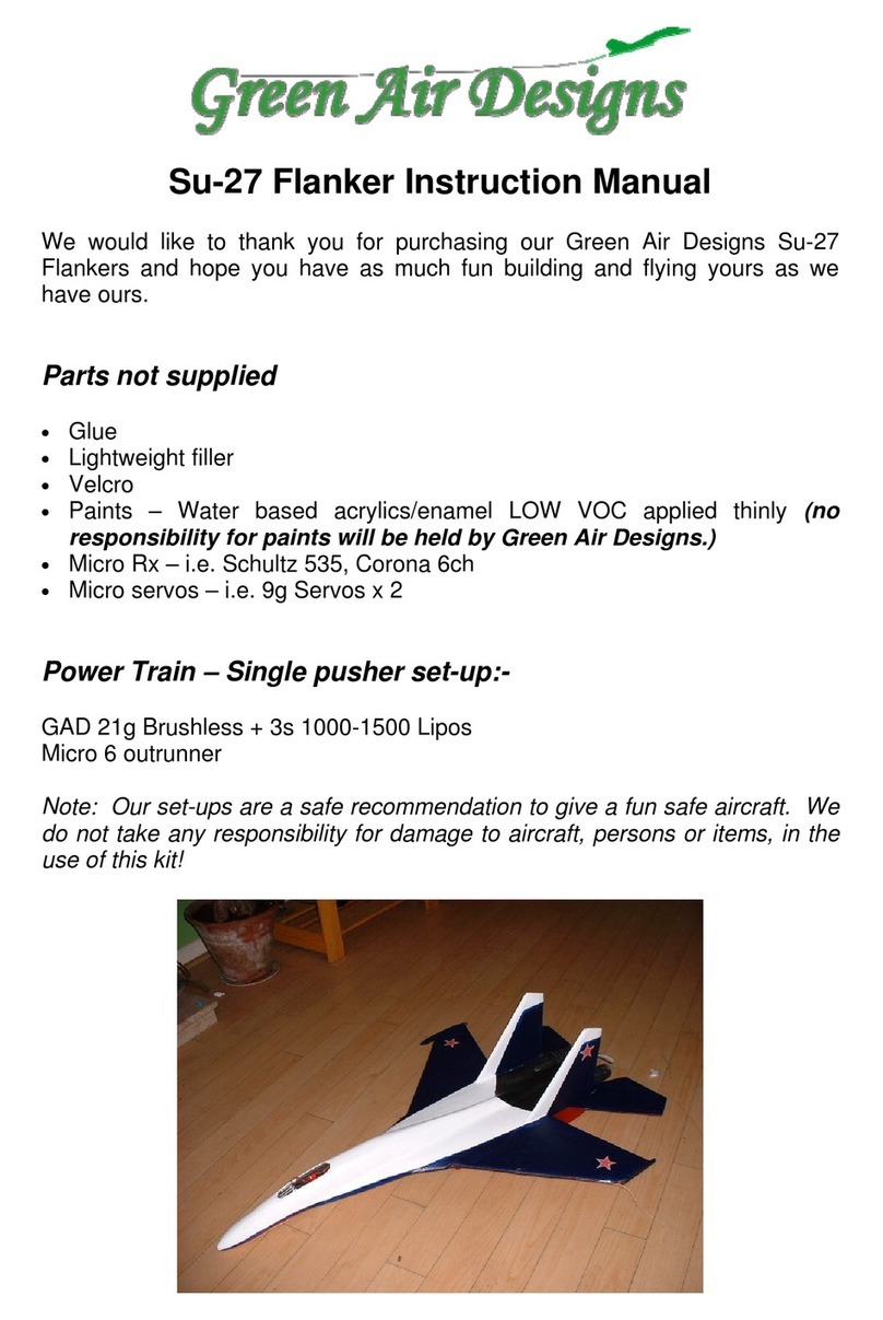 Green Air Designs Su-27 Flanker instruction manual