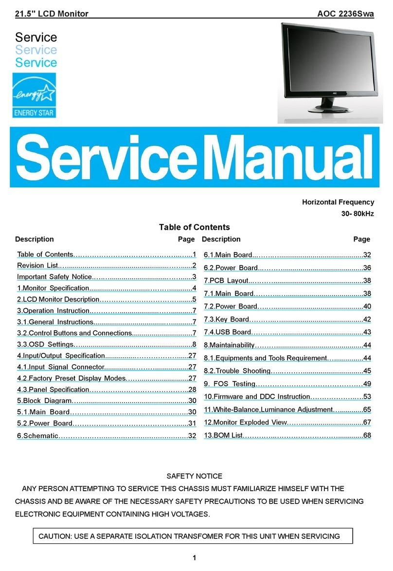 AOC 2236Swa Service manual