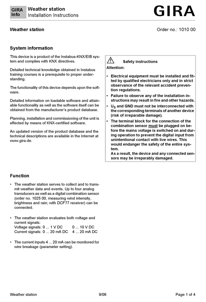 Gira 1010 00 installation instructions