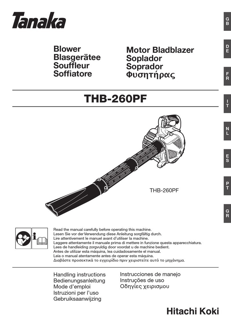 Tanaka THB-260PF Handling instructions
