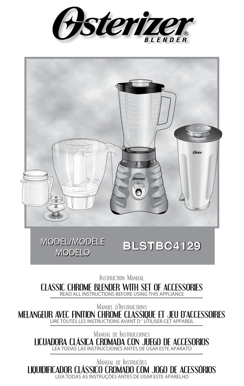 Osterizer BLSTBC4129 instruction manual