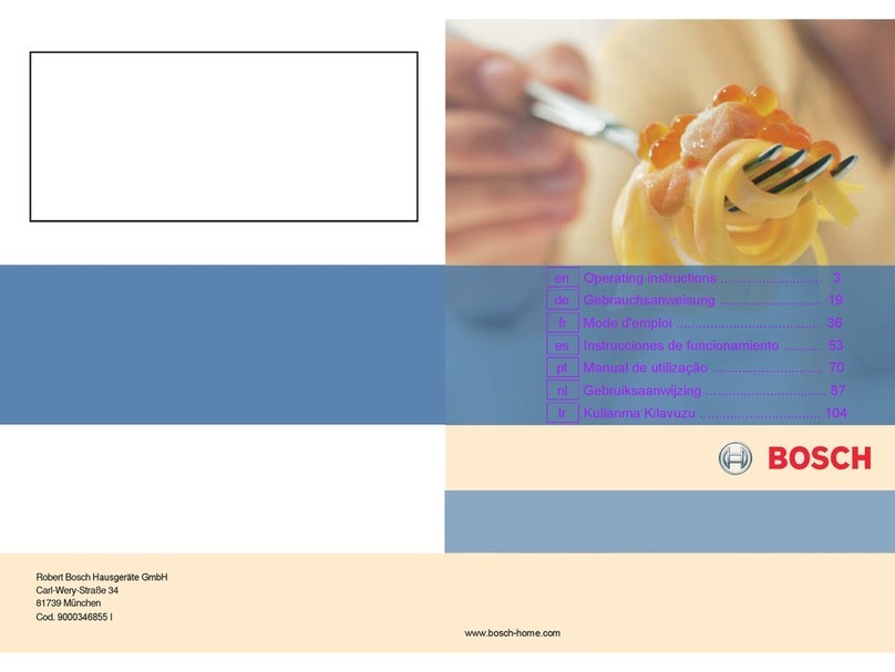 Bosch prp626b70e01 User manual