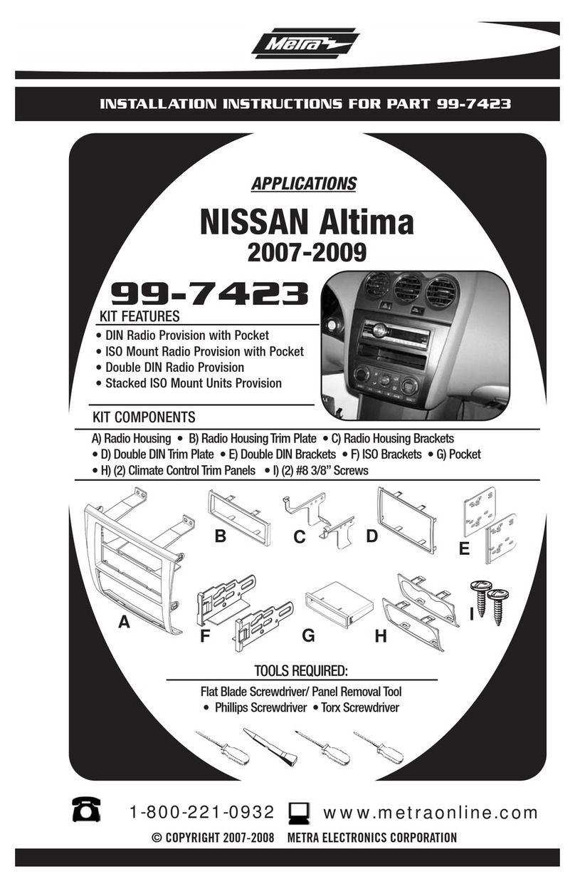 Metra Electronics 99-7423 User manual Metra Electronics 99-7423 User manual